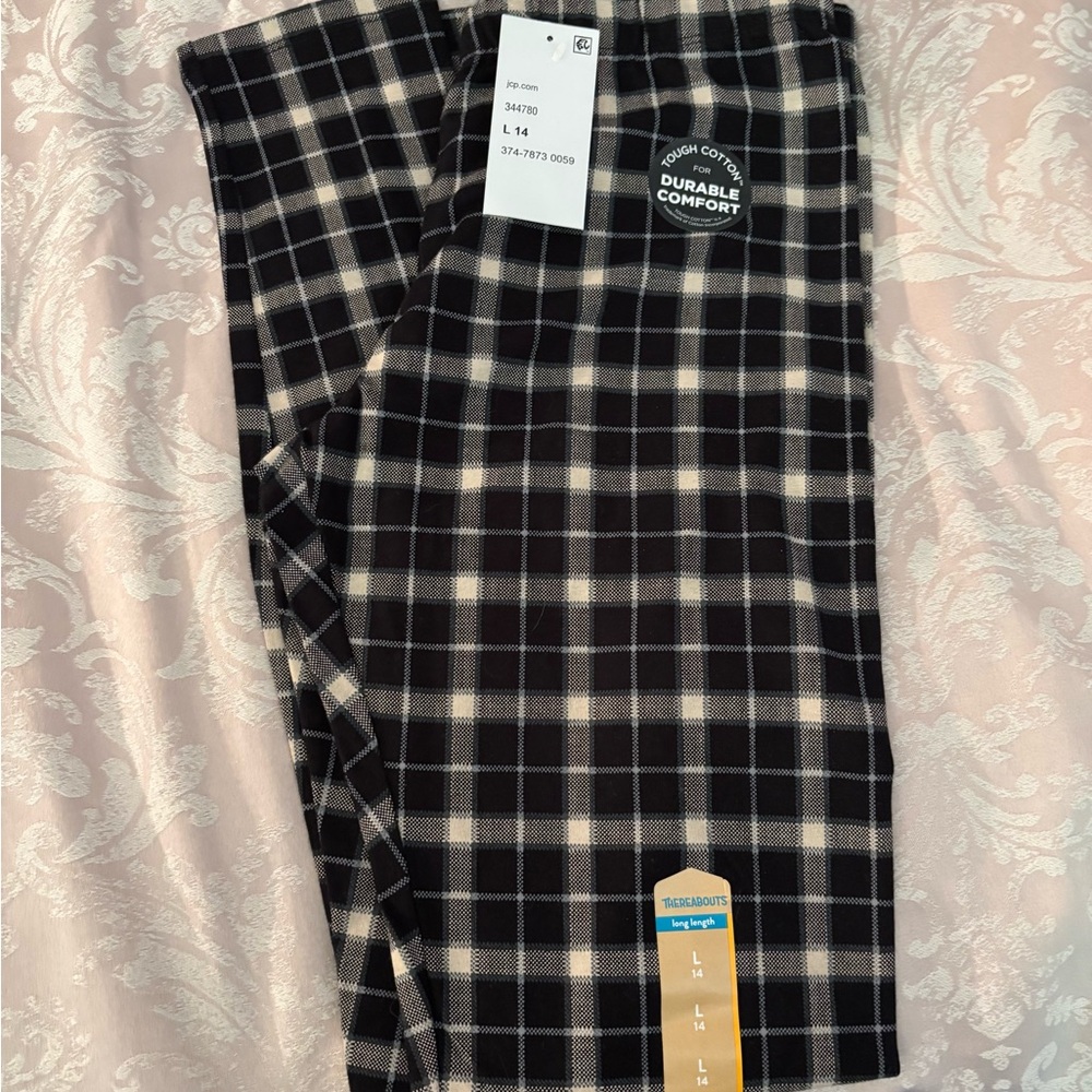 Black and White Plaid Pants